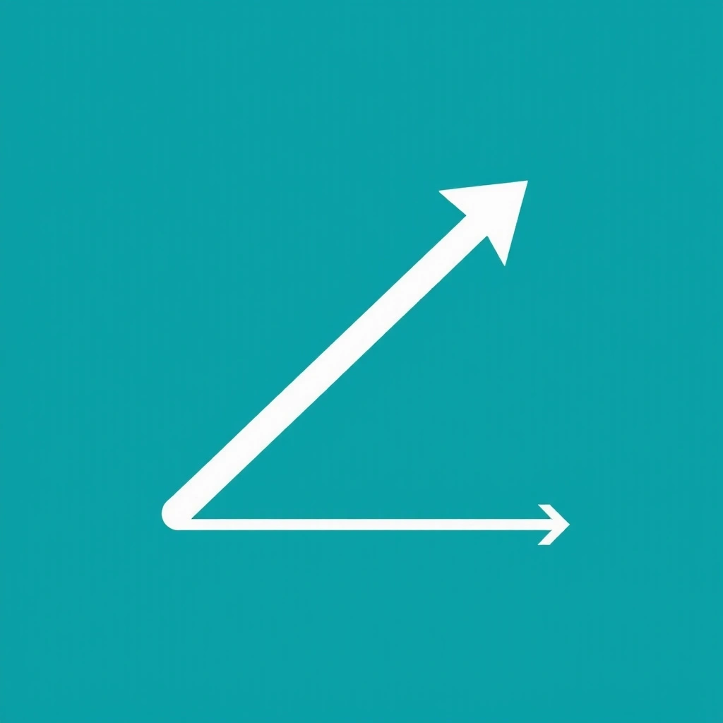 Icono de gráfico de tendencias